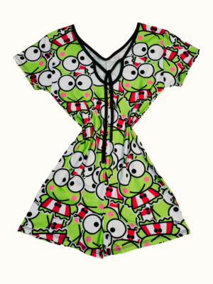 Pijama enterizo de sapitos corbatín rojo