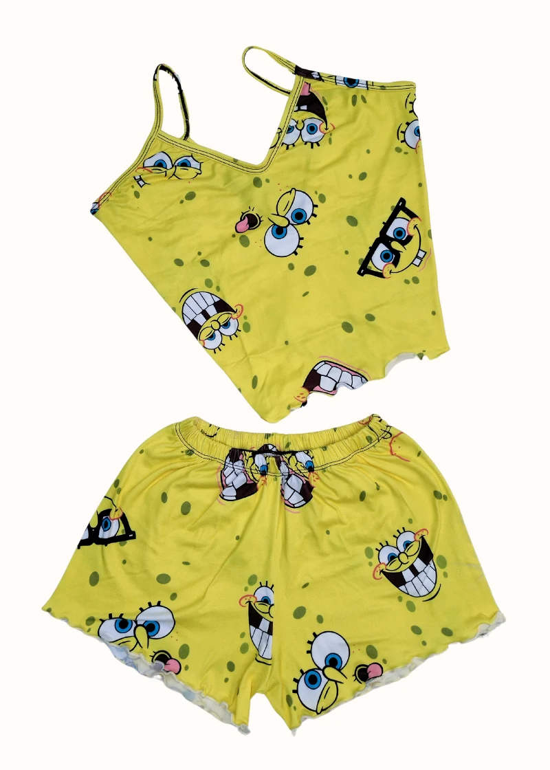 Pijama de bob esponja mujer