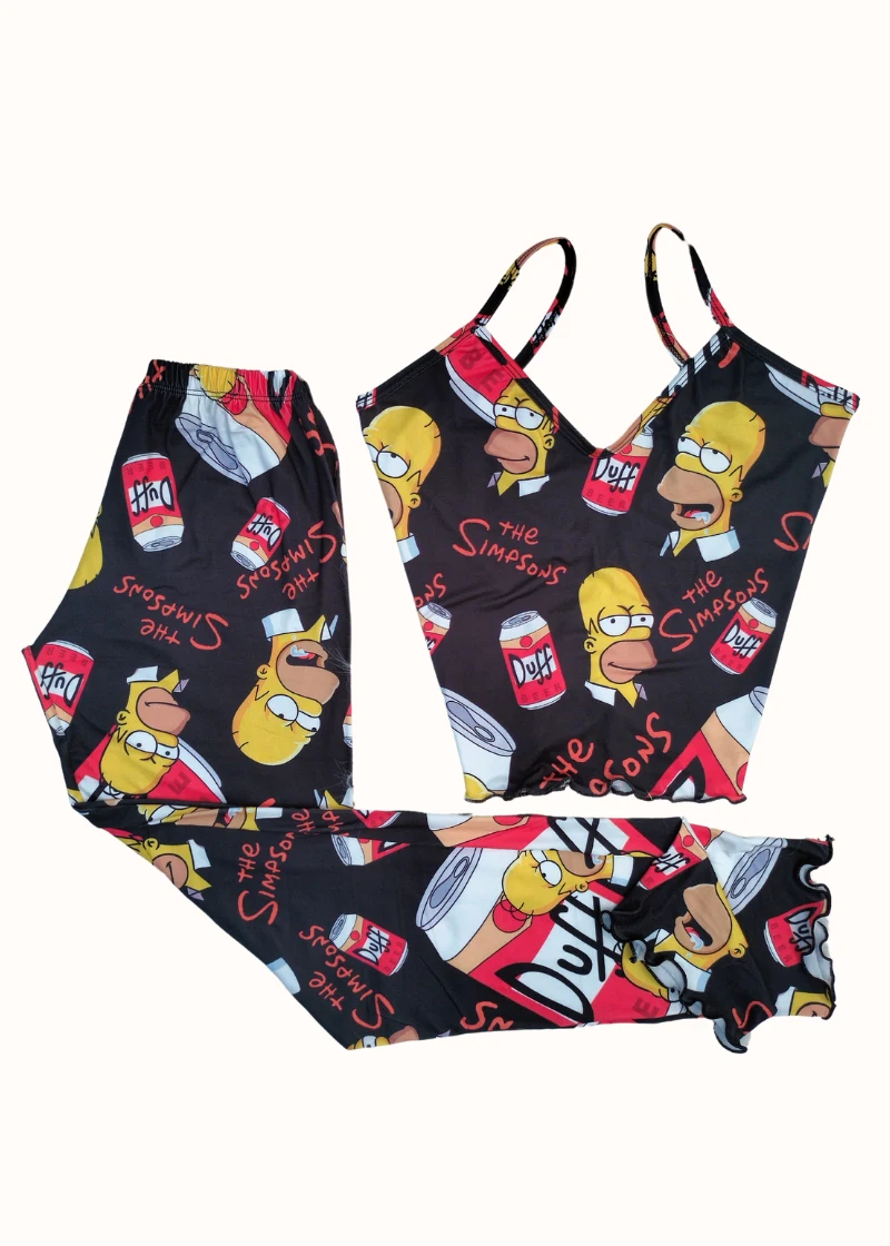 Pijama pantalón y Blusa de Los Simpson