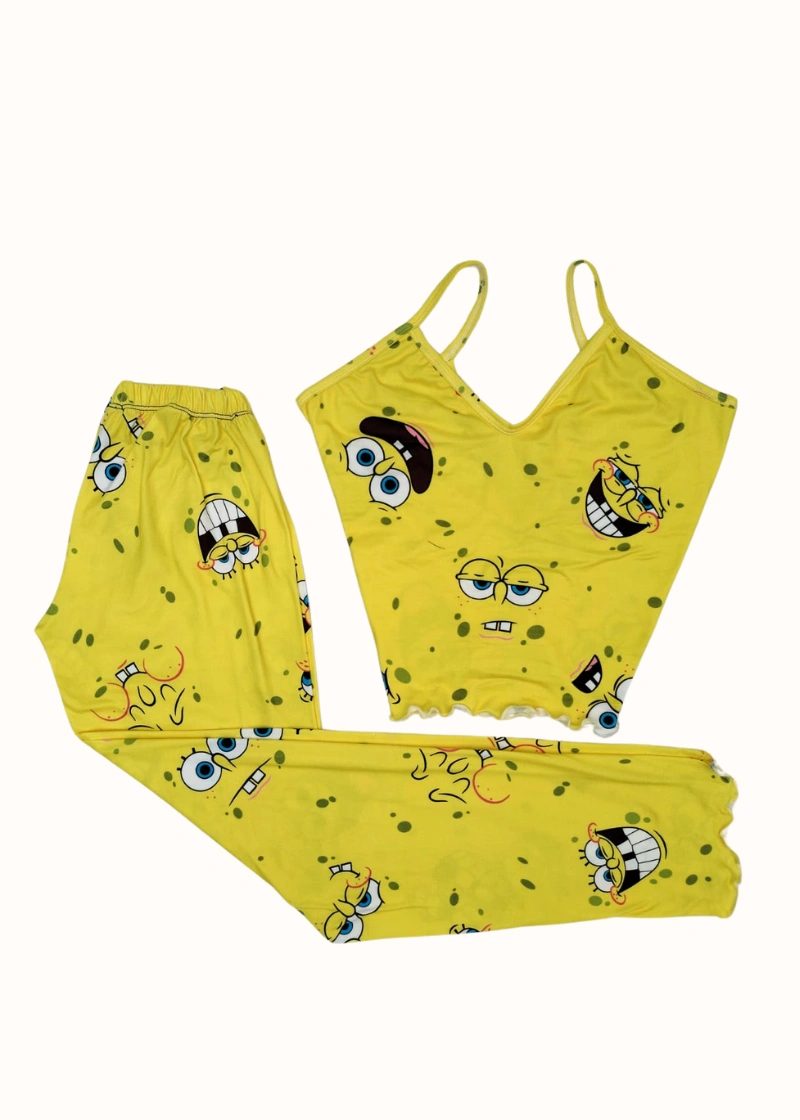 Pijama pantalón y Blusa de Bob esponja